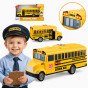 WOOPIE interaktyvus elektrinis mokyklinis autobusas 1:20 su šviesa ir garsu, dovana