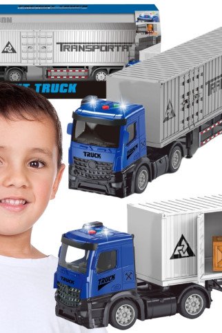 WOOPIE konteinerinis sunkvežimis su šviesos ir garso efektais!