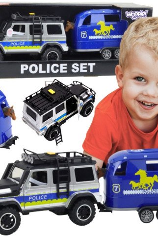 WOOPIE Policijos visureigis su arklių priekabos rinkiniu