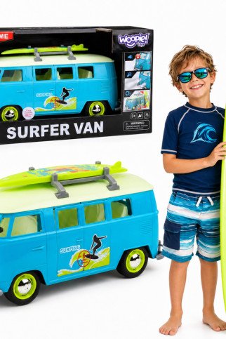 WOOPIE Klasikinis Bangų Autobusas su Šviesomis ir Garsu Modelis 1:14