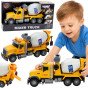 WOOPIE Cement Mixer Truck su besisukančiu būduku, šviesomis ir garsais, geltona