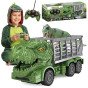 WOOPIE Nuotolinio valdymo RC automobilis Dinozauras Žalias + Figūra
