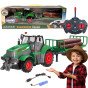 WOOPIE RC Traktorius su priekaba - mastelis 1:24