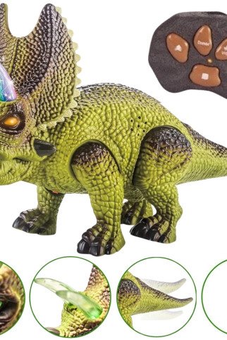 WOOPIE Nuotoliniu būdu valdomas RC dinozauras robotas Triceratops