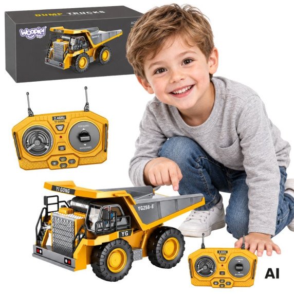 WOOPIE Nuotoliniu valdymu valdomas RC statybos laikiklis su garsu ir šviesa.