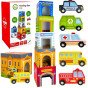 WOOPIE GREEN Galvosūkiai Kubai Miesto Transportas Dėžėse + Figūros 10 vnt.