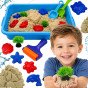 WOOPIE Kinetic Sand Magic vandeniui 18 dalų rinkinys su dėžute