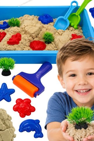 WOOPIE Kinetic Sand Magic vandeniui 18 dalų rinkinys su dėžute WOOPIE Kinetic Sand Magic vandeniui 18 dalų rinkinys su dėžute