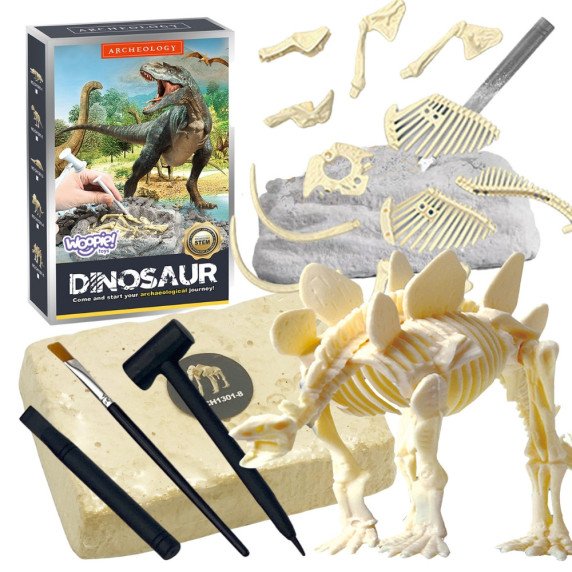 WOOPIE Kūrybinė žaislo dinozaurų skeleto archeologinė kasinėjimo užduotis