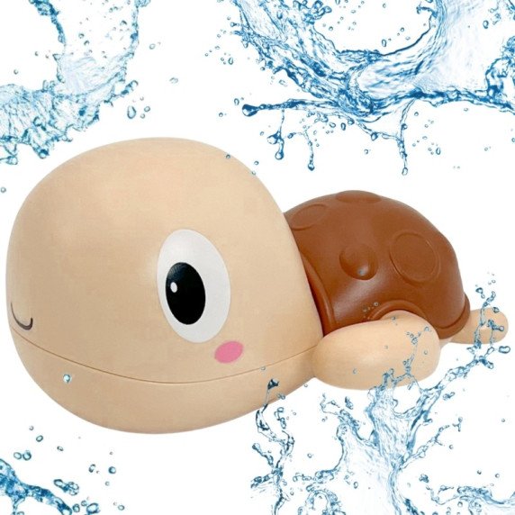 Woopie Turtle Plaukiojantis Mechaninis Vonios Žaislas Rožinis