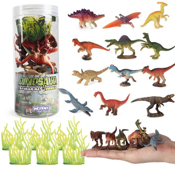 WOOPIE Dinozaurų figūrėlių rinkinys 18 vnt. - versija 1