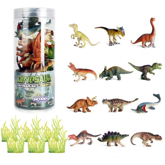 WOOPIE Dinozaurų figūrų rinkinys 18 vnt. - versija 2
