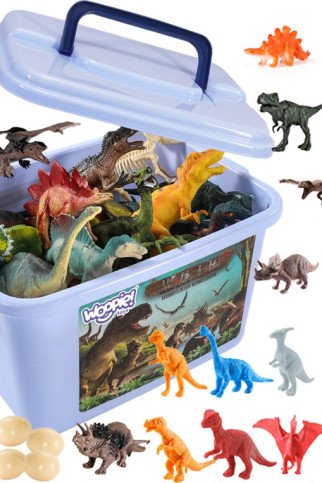 Dinozaurų figūrų rinkinys WOOPIE, 40 vnt.