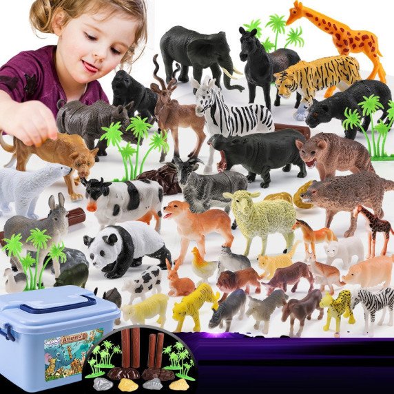 GYVAI animalinių figūrėlių rinkinys XXL, 58 vnt.