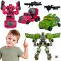 WOOPIE Transformuojantys Robotai 4-in-1 Mušamųjų Automobilių Rinkinys