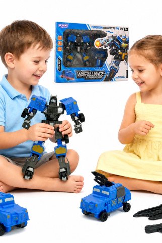 WOOPIE Transformuojamas robotas 2-in-1 kovinis transporto priemonė