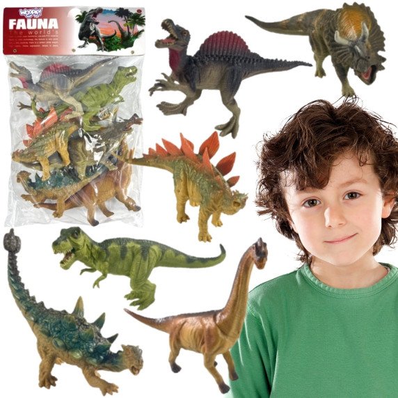 WOOPIE T-Rex Dinozaurų figūrų rinkinys, 6 vnt.