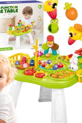 WOOPIE BABY Interaktyvus Mokomasis Staliukas 2 in 1 Žvejyba Plaktukai Rūšiavimas Garsas Šviesa WOOPIE BABY Interaktyvus Mokomasis Staliukas 2 in 1 Žvejyba Plaktukai Rūšiavimas Garsas Šviesa