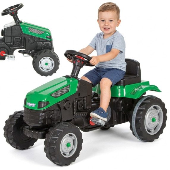 WOOPIE Pėdų Traktoriukas Farmeris GoTrac Traktoriukas Tylios Ratai