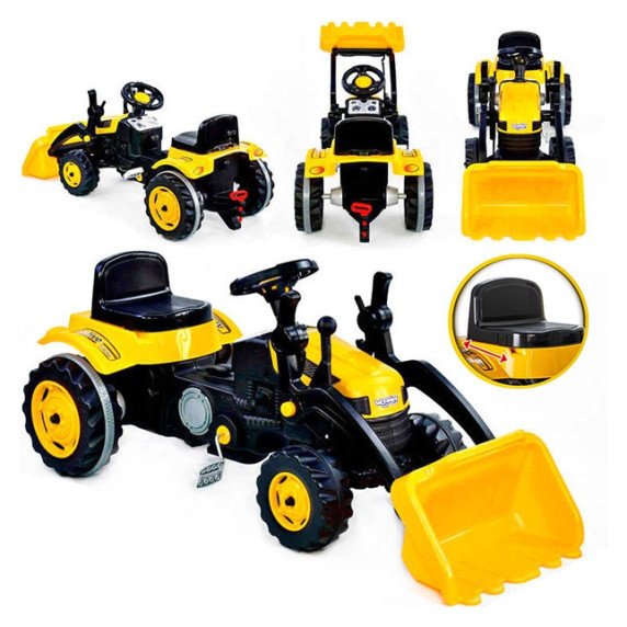 WOOPIE Pedalinis traktorius Farmer MaxTrac klasikinis kibirinis buldozeris