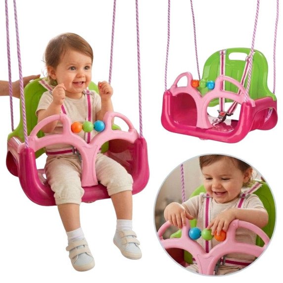 WOOPIE Swing 3 in 1 Rožinė