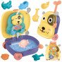 WOOPIE 3-in-1 Smėlio dezė, lagaminas, šuo, vandens stalas
