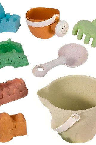 WOOPIE GREEN Smėlio kibirėlio rinkinys Pilis 8 vnt. BIODEGRADUOJANTIS ORGANINIS MEDŽIAGASvaigiakedis PatogusDialogas Su 
publiką.