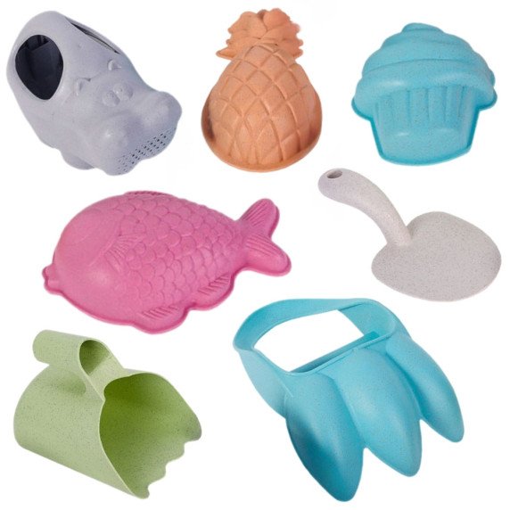 WOOPIE GREEN Nagų smėlio rinkinys 7 vnt. NUOSĖDŽIŲ ORGANINIS MATERIALIZMAS