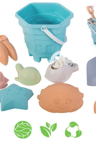 WOOPIE GREEN Smėlio kibiras rinkinys 8 vnt. BIOGDNĖŽŲ ORGANINIŲ MATERIALES WOOPIE GREEN Smėlio kibiras rinkinys 8 vnt. BIOGDNĖŽŲ ORGANINIŲ MATERIALES