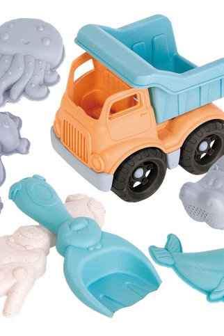 WOOPIE Smėlio žaidimo rinkinys su automobiliu, 7 dalys, Biodegradable, Ekologiškas medžiaga