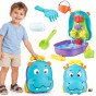 WOOPIE HIPPO Smėlio ir vandens rinkinys 2 į 1 Dėžė Vandens staliukas