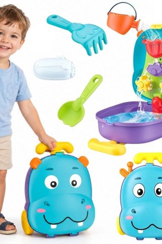 WOOPIE HIPPO Smėlio ir vandens rinkinys 2 į 1 Dėžė Vandens staliukas WOOPIE HIPPO Smėlio ir vandens rinkinys 2 į 1 Dėžė Vandens staliukas
