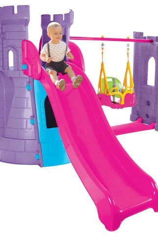 WOOPIE Žaidimų aikštelė Pilis 3in1 Švytuoklė Šlepetė 166 cm WOOPIE Žaidimų aikštelė Pilis 3in1 Švytuoklė Šlepetė 166 cm