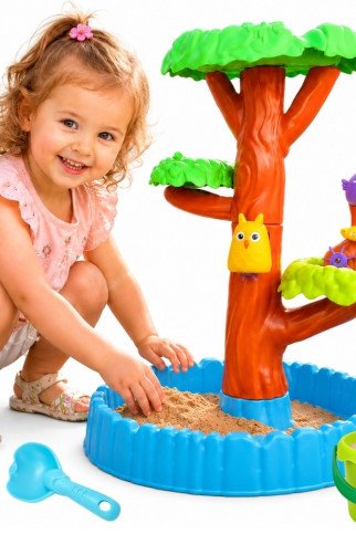 WOOPIE Water Table 2in1 Smėlio dėžė Laimingas medis 8 priedas. WOOPIE Water Table 2in1 Smėlio dėžė Laimingas medis 8 priedas.