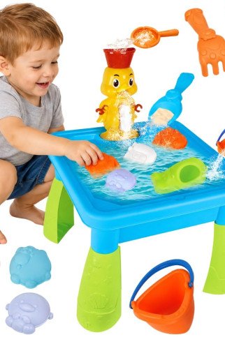 WOOPIE Vandens stalo smėlio dėžė 2 viename vaikams sodo žaislams WOOPIE Vandens stalo smėlio dėžė 2 viename vaikams sodo žaislams