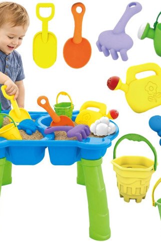 WOOPIE vandens lenta 2in1 smėlio dėžė 9 priedai. WOOPIE vandens lenta 2in1 smėlio dėžė 9 priedai.