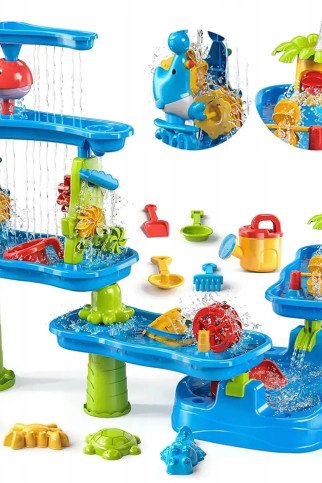 WOOPIE Didžiulis vandens parkas Vandens stalas 6 į 1 Smėlio dėžė Vanduo Waterfall Water Track 6 lygių Modulinis WOOPIE Didžiulis vandens parkas Vandens stalas 6 į 1 Smėlio dėžė Vanduo Waterfall Water Track 6 lygių Modulinis