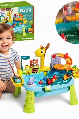WOOPIE 4-in-1 Vandens staliukas, Žvejybos žaidimas, Praustuvas, Vandens sklaida, Žirafė WOOPIE 4-in-1 Vandens staliukas, Žvejybos žaidimas, Praustuvas, Vandens sklaida, Žirafė