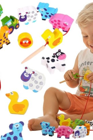 MEDVĖTA ŽALIA Mediniai siuvimo kubai Gyvūnų ūkis 13 vnt. MEDVĖTA ŽALIA Mediniai siuvimo kubai Gyvūnų ūkis 13 vnt.