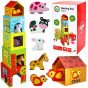 WOOPIE GREEN Ūkininkavimo dėžės kubas puzzle + figūrėlės 10 vnt.