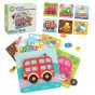 WOOPIE GREEN Mediniai puzzle transporto priemonės Montessori FSC