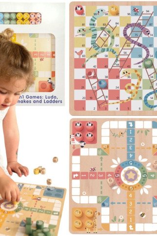 WOOPIE GREEN Logikos stalo žaidimai 2 viename Ludo + Žmės ir Laiptai WOOPIE GREEN Logikos stalo žaidimai 2 viename Ludo + Žmės ir Laiptai