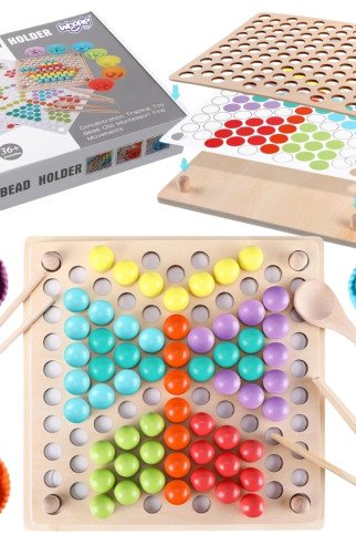 WOOPIE Spalvingi kamuoliai Montessori galvosūkis Mozaika Rūšiaviklis WOOPIE Spalvingi kamuoliai Montessori galvosūkis Mozaika Rūšiaviklis