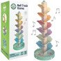 WOOPIE GREEN Medinis kamuolių takelis Muzikinis spalvotas medis Montesorio FSC