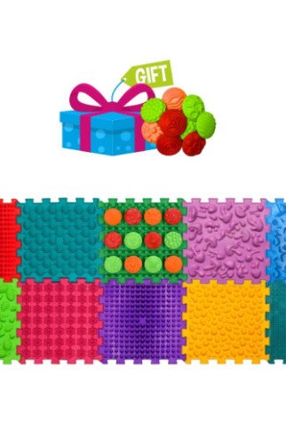 Masažinių kilimėlių rinkinys - dėlionė Ortek "Puzzle Mix" (10 + 12 vnt.) Masažinių kilimėlių rinkinys - dėlionė Ortek "Puzzle Mix" (10 + 12 vnt.)