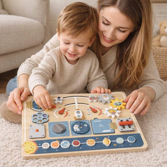 KOSMOSAS Montessori veiklų lenta