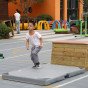 KLASIKINIS PASAULIO EDU dviejų dalių lankstus apsauginis gimnastikos kilimas