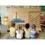 MASTERKIDZ laisvai stovinti kūrybiška STEM mokymo lentyna 166 x 125