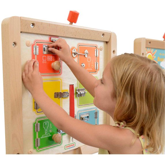 MASTERKIDZ Manipuliacinė spynų atidarymo lenta