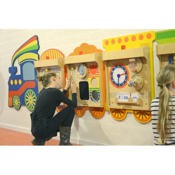 MASTERKIDZ FLEX Edukacinių lentelių tvirtinimo sistema „Traukinys"